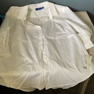 New white Apt 9 structured shirt